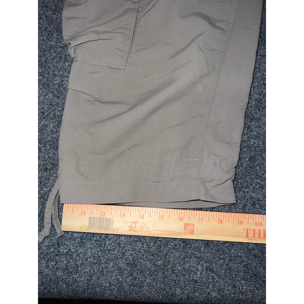 The North Face Womens Cargo Capri Pants Size 10 Taupe Brown Nylon Hiking Outdoor - Picture 3 of 7
